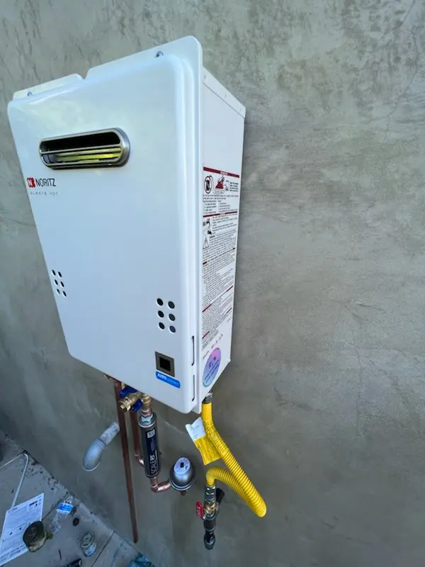 Tankless water heater installation for Renaissance Commons homes